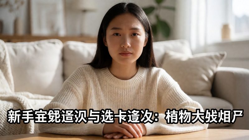 新手常见误区与选卡建议:植物大战僵尸。最容易踩的 配图